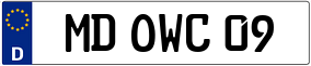 Trailer License Plate